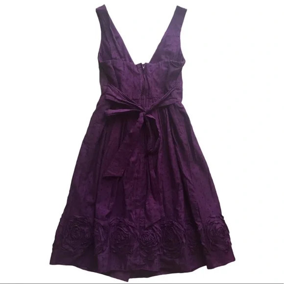 I.N. San Francisco Purple Rose Border Sundress 5 - Picture 6 of 13